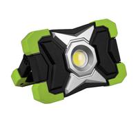 Sealey COB LED Portable Floodlight, 15W and Power Bank - LED1500PB, Black/Green