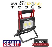Sealey 15W Cob Led Solar Powered Rechargeable Portable Floodlight Ledfl15Ws