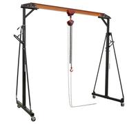 Sealey Portable Lifting Gantry Crane Adjustable 0.5 Tonne & Hoist Combo Sg500Kit