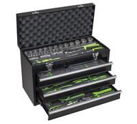 Sealey Siegen 98 Piece 3 Draw Tool Chest With Tools Portable S01266