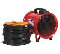 Sealey Portable Ventilator 250mm With 5 Metres Ducting Lightweight Ven250