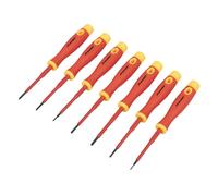 Sealey Precision Screwdriver Set 7pc VDE Approved Slotted & Phillips AK61201