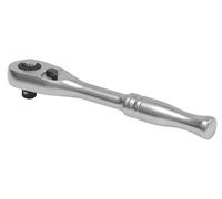 Sealey Premier 1/4" Sq Drive 90-Tooth Ratchet Wrench Flip Reverse, Quick Release, Micro Satin - Premier Platinum -AK7930