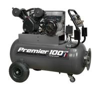 Sealey Premier 100L Belt Drive Air Compressor With Front Control Panel 3Hp