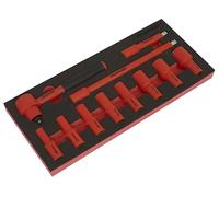Sealey TBTE01 Insulated Socket Set With Tool Tray 11Pc 3/8inSq Drive - Vde Approved