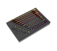 Sealey Premier 12 Piece WallDrive® Coloured Spanner Set Metric 8-19mm AK63267