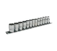 Sealey AK2680 Socket Set 13Pc 1/4inSq Drive 12Pt Walldrive® Metric