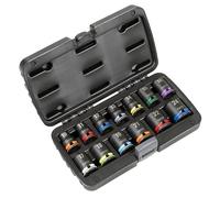 Sealey Premier 13pc 1/2" Sq Drive Lock-On™ Impact Socket Set 6pt Metric - AK56160M