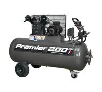 Sealey Premier 200L Belt Drive Air Compressor With Front Control Panel