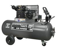 Sealey SAC3203B Air Compressor 200L Belt Drive 3Hp With Front Control Panel
