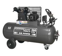 Sealey SAC3203B3PH 200ltr Belt Drive Compressor with Front Control Panel 415V