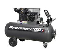 Sealey Premier 200L Belt Drive Air Compressor with Front Control Panel 3hp SAC32