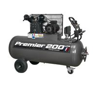 Air Compressor 200L Belt Drive 3hp with Front Control Panel 415V 3ph