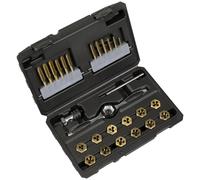 Sealey Titanium Coated Hexagonal Tap & Die Set 26pc - AK3026