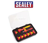 Sealey Premier 3/8" Sq Dr 9 Piece VDE Insulated Socket & Ratchet Set AK7942