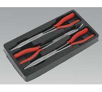 Sealey Premier 3 Piece Double Jointed Long Reach Pliers Set 335mm AK8580