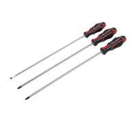 Sealey Premier 3 Piece GripMAX Extra-Long Screwdriver Set PH, PZ and SL AK4372