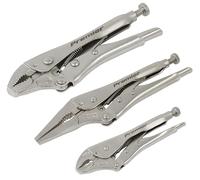 Sealey Locking Pliers Set Premier AK6876 3pc with Storage Pouch