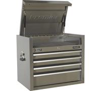 Topchest 4 Drawer 675mm Stainless Steel Heavy-Duty