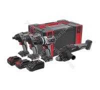 Sealey Premier 4 x SV20 Series Cordless Brushless Power Tool Kit 20V - 2 Batteri