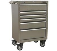 Sealey Ptb67506Ss Rollcab 6 Drawer 675Mm Stainless Steel Heavy-Duty