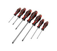 Sealey Premier 7 Pce GripMax Slotted & Pozi Magnetic Tip Screwdriver Set AK4325