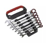 Sealey AK63945 Reversible Ratchet Combination Spanner Set 7Pc Metric Platinum Series