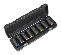 Sealey Premier 8 Piece 3/4" Drive Deep Hexagon Impact Socket Set