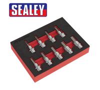 Sealey Hex Key Socket Bit Set 9pc Metric 3/8"Sq Drive