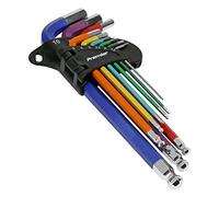 Sealey Premier 9pc Anti-Slip Long Ball-End Hex Set - Metric - Display Box of 10 - AK7190DB
