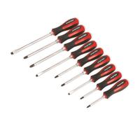 Sealey Ak4934 Screwdriver Set 9Pc Hammer-Thru