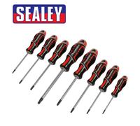 Sealey Premier AK4323 8 pc GripMax Security Trx-Star Torx Screwdriver Set T8-T40
