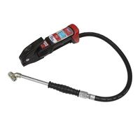 Sealey Premier Anodised Digital Tyre Inflator + Twin Push-On Connector