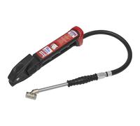 Sealey Premier Anodised Tyre Inflator with Twin Push-On Connector