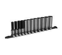 Sealey Socket Set AK7993 - 12pc Deep 3/8in Sq Drive Metric Black Series