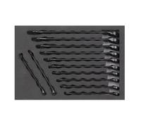 Sealey Tools AK63263B Black Combination Wrench Spanner Set 12pc Metric SMB