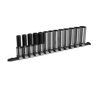 Sealey AK7995 Socket Set Deep 13Pc 1/2inSq Drive Metric - Black Series