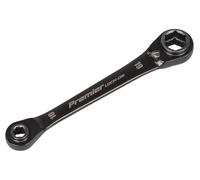 Sealey Premier Black Series 4-in-1 Reversible Lock-On™ Ratchet Ring Spanner - AK63923
