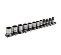 Sealey Socket Set AK2741B - 12pc 3/8" Sq Drive Lock-On™ - Black Series