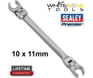 Sealey Premier Brake Pipe Flexible Head Flare Nut Spanner Wrench 10 x 11mm