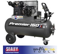 Sealey Premier Compressor 150L Belt Drive 3hp with Front Control Panel