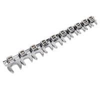 Sealey Premier Crow's Foot Open-End Spanner Set 3/8"sq Drive 10Pc Ak5989
