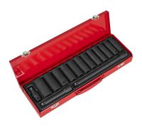 Impact Socket Set 15pc 1/2"Sq Drive Deep Metric
