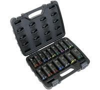 Sealey Premier Deep Impact Socket Set 1/2"Sq Drive 16pc