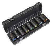 Sealey Premier Deep Impact Socket Set 3/4" Sq Drive 8pc - Colour-Coded - AK8891M