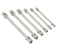 Sealey Premier Double Flexi-Head Socket Spanner Set 6Pc Ak635