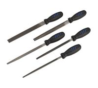 Sealey 5 PIECE Engineers Half & Square Round, Flat, Three Square FILE SET AK573