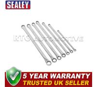 Sealey Premier Extra-Long Double End Ring Spanner Set 7pc AK6311