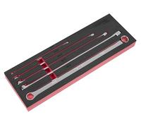 Sealey Premier Extra-Long Double End Ring Spanner Set in EVA Foam Tray 5pc - AK63110