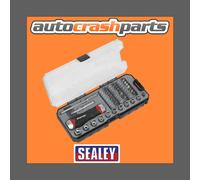 Sealey Premier Fine Tooth Ratchet Screwdriver Socket & Bit Set 38pc AK64905
